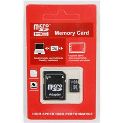 NEW 32 GB MICRO SD CARD WITH ADAPTER