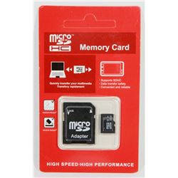 NEW 32 GB MICRO SD CARD WITH ADAPTER