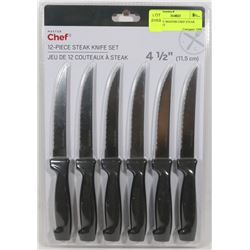 NEW 12PC MASTER CHEF STEAK KNIFE SET