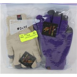 2 PACK LADIES HEATWAVE GLOVES