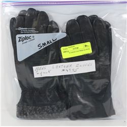 2 PACK OF MENS LEATHER GLOVES SMALL
