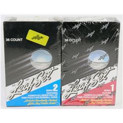 LOT OF 2 FACTORY SEALED 1991 LEAF SET BASEBALL