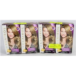 4 BOXES OF CLAIROL AGE DEFY LUMINOUS COLOUR