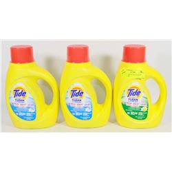 LOT OF 3 TIDE 25 USE LAUNDRY LIQUID SOAP