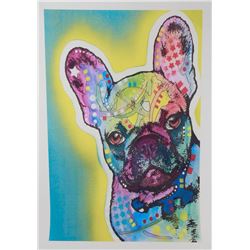 NEW MODERN ART DOG OIL PRINT ON CANVAS