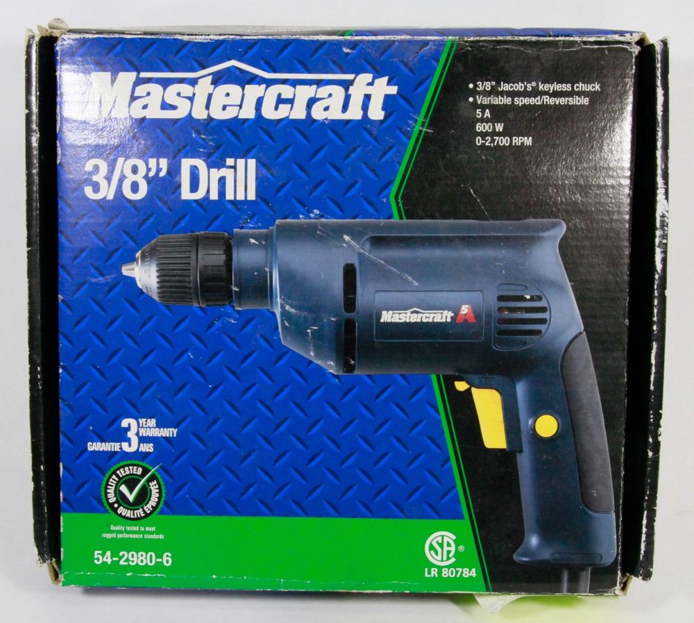 MASTERCRAFT 600W, 3/8" DRILL