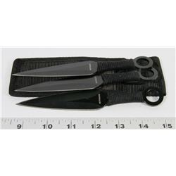 3PC THROWING KNIFE SET WITH SHEATH NEW.