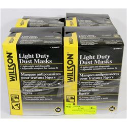 4 NEW DUST MASKS - 5O MASKS PER BOX