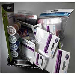 24)  BOX FILLED WITH JEWELRY MAKING