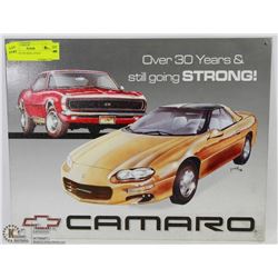 CAMARO TIN SIGN, 16"X12"