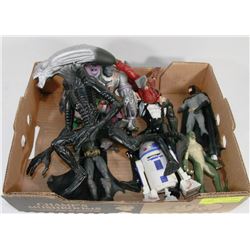 FLAT OF ASSORTED ACTION FIGURES