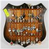 Image 1 : SPOON COLLECTION ON PLAQUE