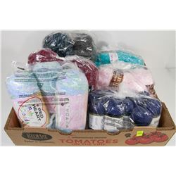 FLAT OF ASSORTED YARN