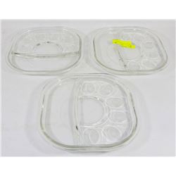 SET OF 3 CLASSIC EGG PLATES
