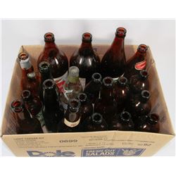FLAT OF COLLECTIBLE BOTTLES