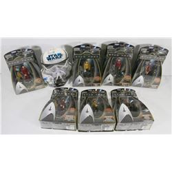 LOT OF STAR TREK FIGURINES INCL. SCOTTY, KIRK,
