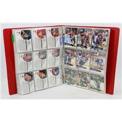 BINDER OF PREMIER AND PRO SET HOCKEY CARRE