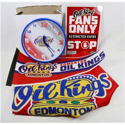 FLAT OF EDMONTON OIL KING ITEMS.
