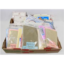 FLAT OF CROSS STICH PATTERNS AND KITS AND MORE