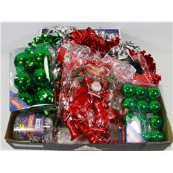 1 FLAT OF ASSORTED RED AND GREEN CHRISTMAS