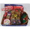 Image 1 : LOT OF ASSORTED CHRISTMAS DECORATIONS AND ITEMS