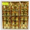 Image 1 : LOT OF 6 GOLD CHRISTMAS BELLS.