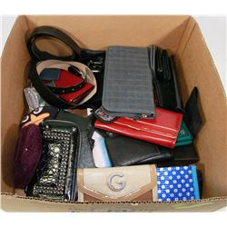 FLAT OF WALLETS & BELTS