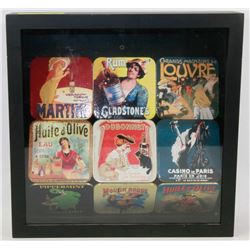 VINTAGE SET OF 9 ADVERTISING