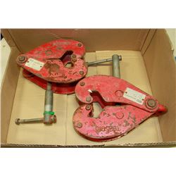 PAIR OF 2 TON BEAM CLAMPS