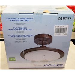KICHLER LED SEMI FLUSHMOUNT CEILING FIXTURE