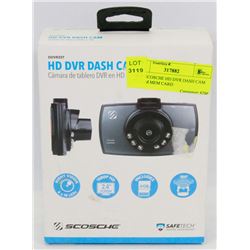 NEW SCOSCHE HD DVR DASH CAM W/ 4GM MEM CARD