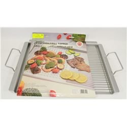 NEW NON STICK 2 FUNCTION GRILL/BBQ TOPPER TRAY