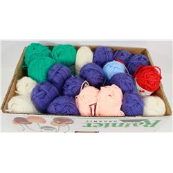 FLAT OF ASSORTED YARNS