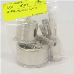 10PC DIAMOND HOLE SAW KIT