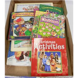 LOT OF CHILDRENS CHRISTMAS BOOKS, MUSIC AND STORY