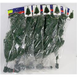 LOT OF 6 24 INCH CHRISTMAS TREES.