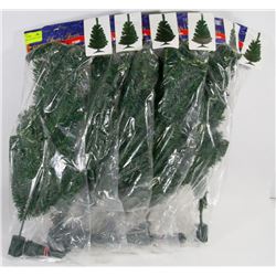 LOT OF 6 24 INCH CHRISTMAS TREES.