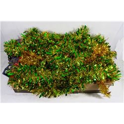 FLAT OF 2 TONE TINSEL GARLAND