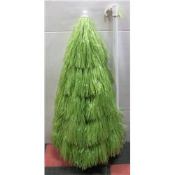 GREEN FLUFFY UMBRELLA