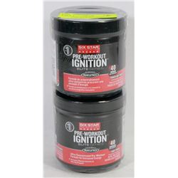 2 BOTTLES OF MUSCLETECH PRE-WORKOUT IGNITON, 40