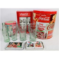 BOX OF COCA-COLA  ITEMS