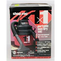 1X1 PORTABLE WET/DRY SHOP VACUUM