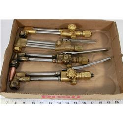 FLAT OF WELDING TORCHES