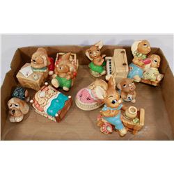 10 PENDELFIN FIGURES