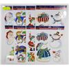 Image 1 : LOT OF 8 ASSORTED CHRISTMAS WINDOW CLINGS