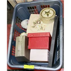 LARGE LOT OF JEWELRY BOXES & MORE