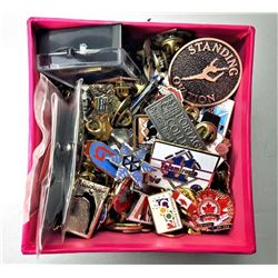 10)  LOT OF 150 LAPEL PINS