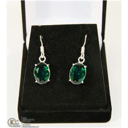 GREEN APATITE GEMSTONE EARRINGS