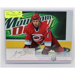 CAROLINA HURRICANES ANDREW LADD SIGNED SIGNATURE