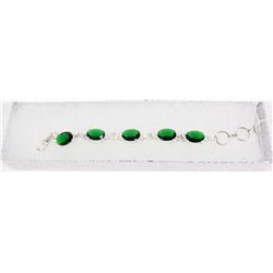 #99-CHROME DIOPSIDE GEMSTONE BRACELET